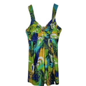 Peacock Tropical Midi Dress Beachwear